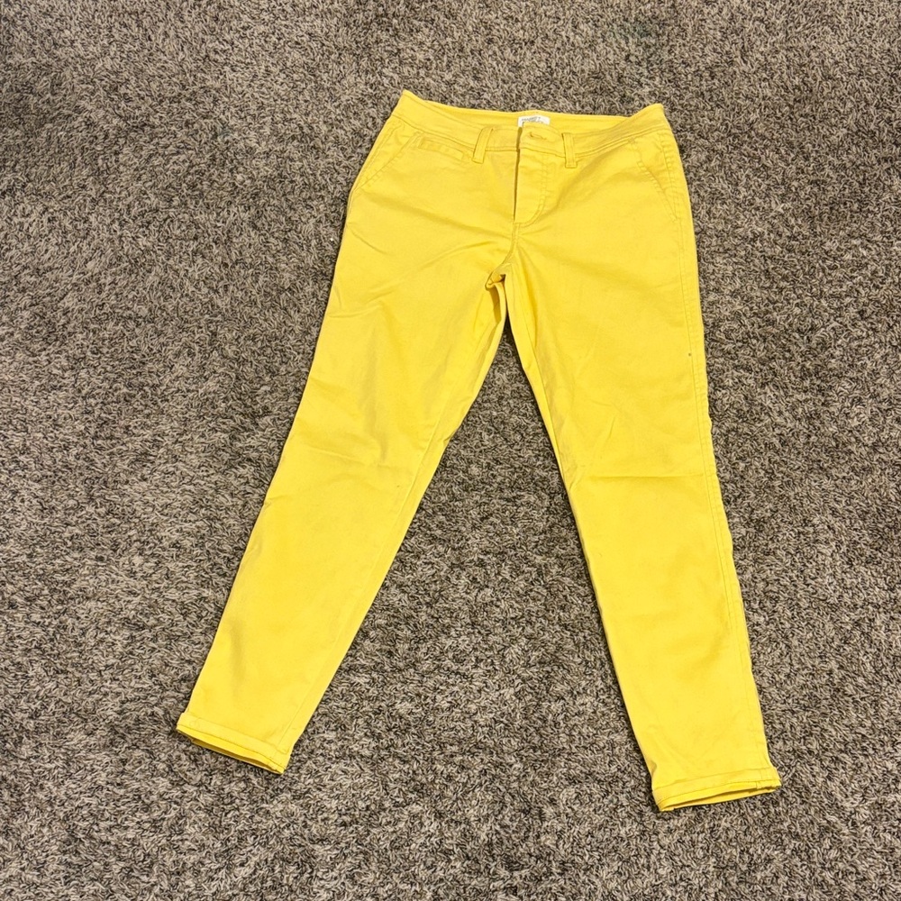 Market & Spruce Bright Yellow Skinny Jeans